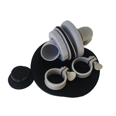 Funsicle SFX1000/SFX1500 Pool Parts Bag Kit, 1.5" Return Assembly, Hose Clamps, Water Stopper & Service Plug
